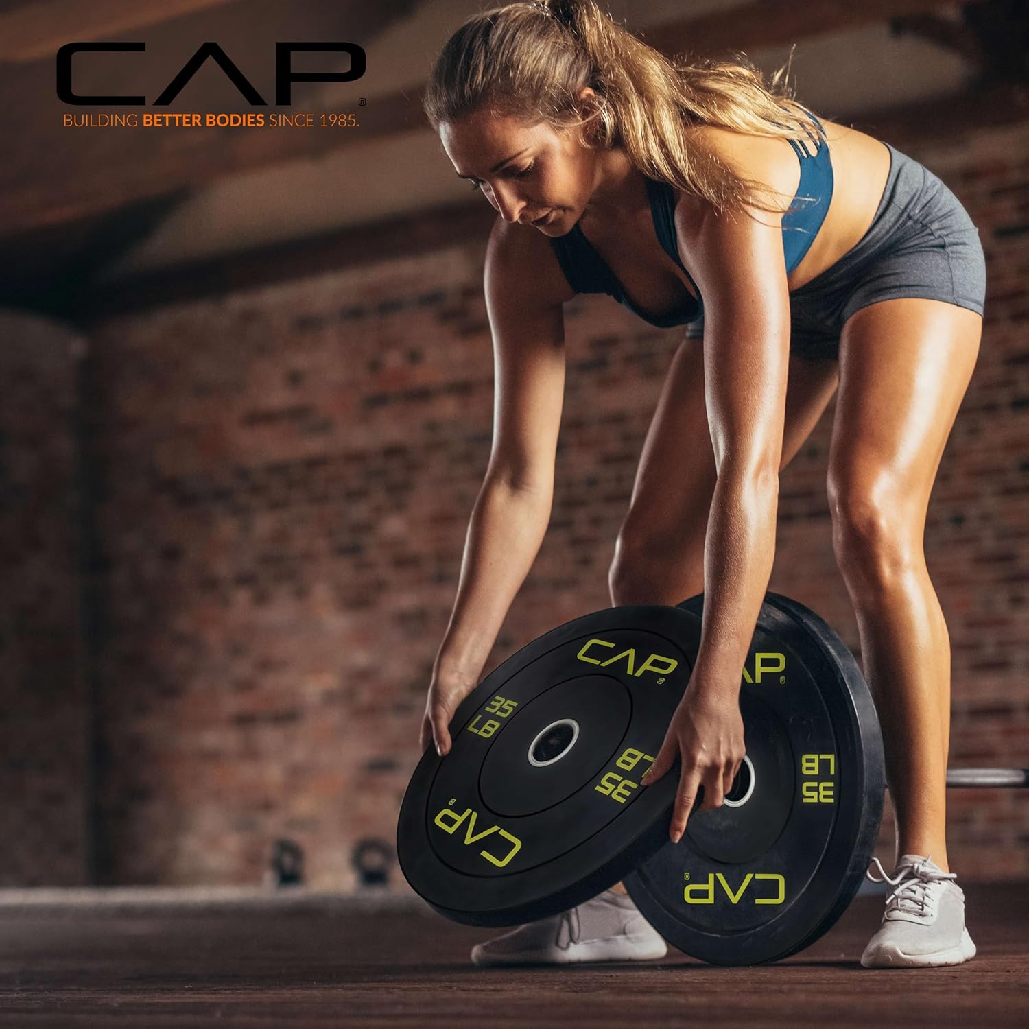 CAP Barbell Rubber Olympic Bumper Plate | Multiple Options/Colors - Image 5