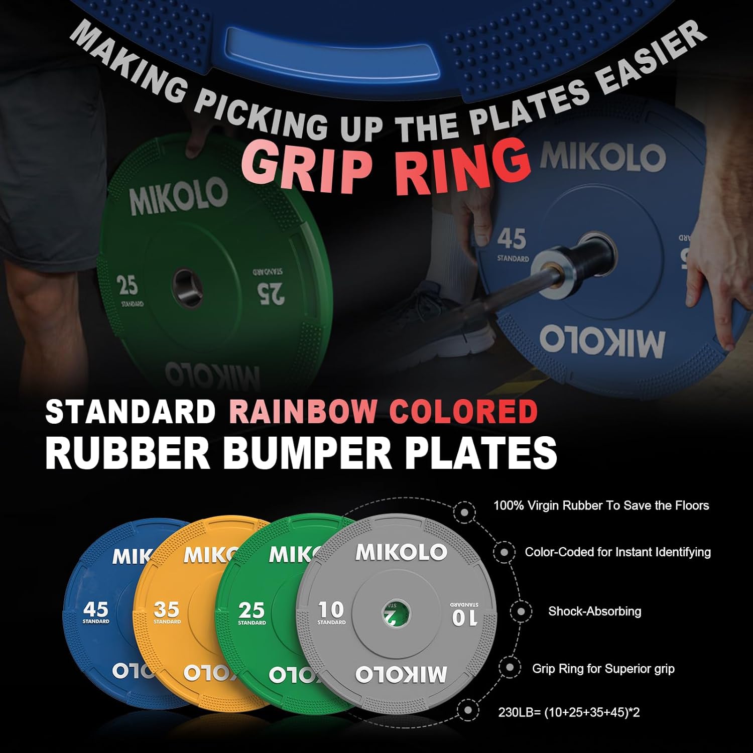 Mikolo Power Cage, Power Rack with Cable Crossover System, 1500LBS Squat Rack with LAT Pull Down System, Workout Cage with Pulley System for Fitness Home Gym - Image 4