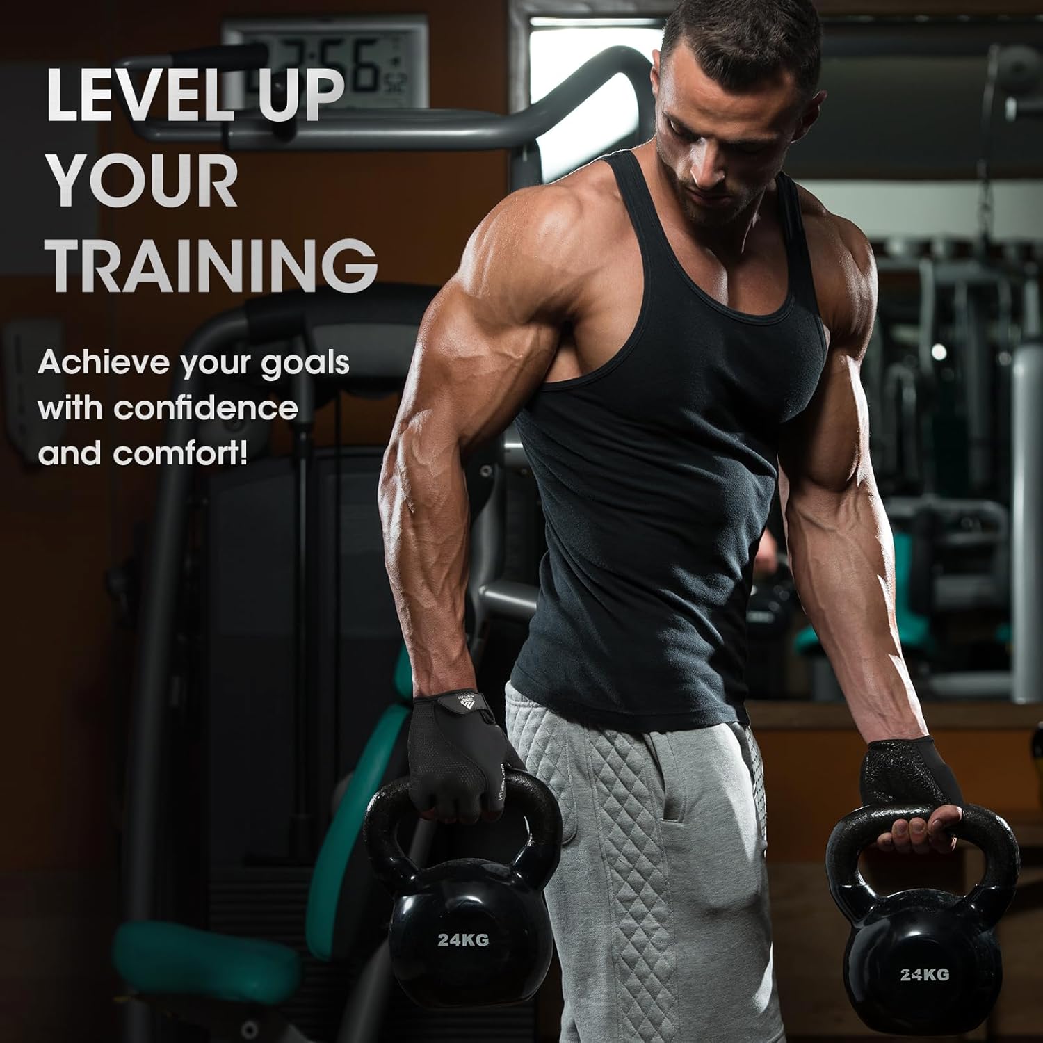 Workout Gloves for Men Women,Weight Lifting Gloves for Exercise, Gym Training, Fitness,Breathable and Excellent Grip - Image 6