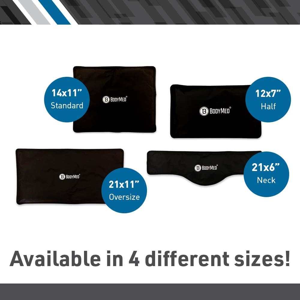 BodyMed Reusable Gel Ice Pack Cold Compress for Back, Shoulder, Neck, & Knee - Professional Grade Cold Therapy for Injuries, Aches, Swelling, Bruises, Sprains - 21 in. x 11 in. (Oversize) - Image 4