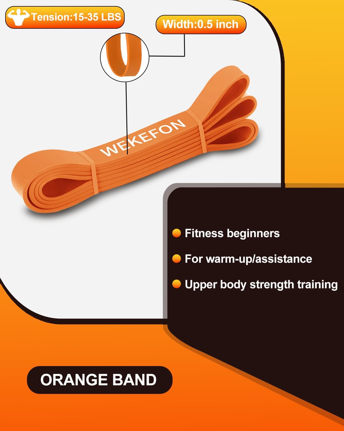 Resistance Bands Set, Pull Up Assist Bands - Stretch Resistance Band - Mobility Band Powerlifting Exercise Bands for Resistance Training, Physical Therapy, Home Workouts - Image 3