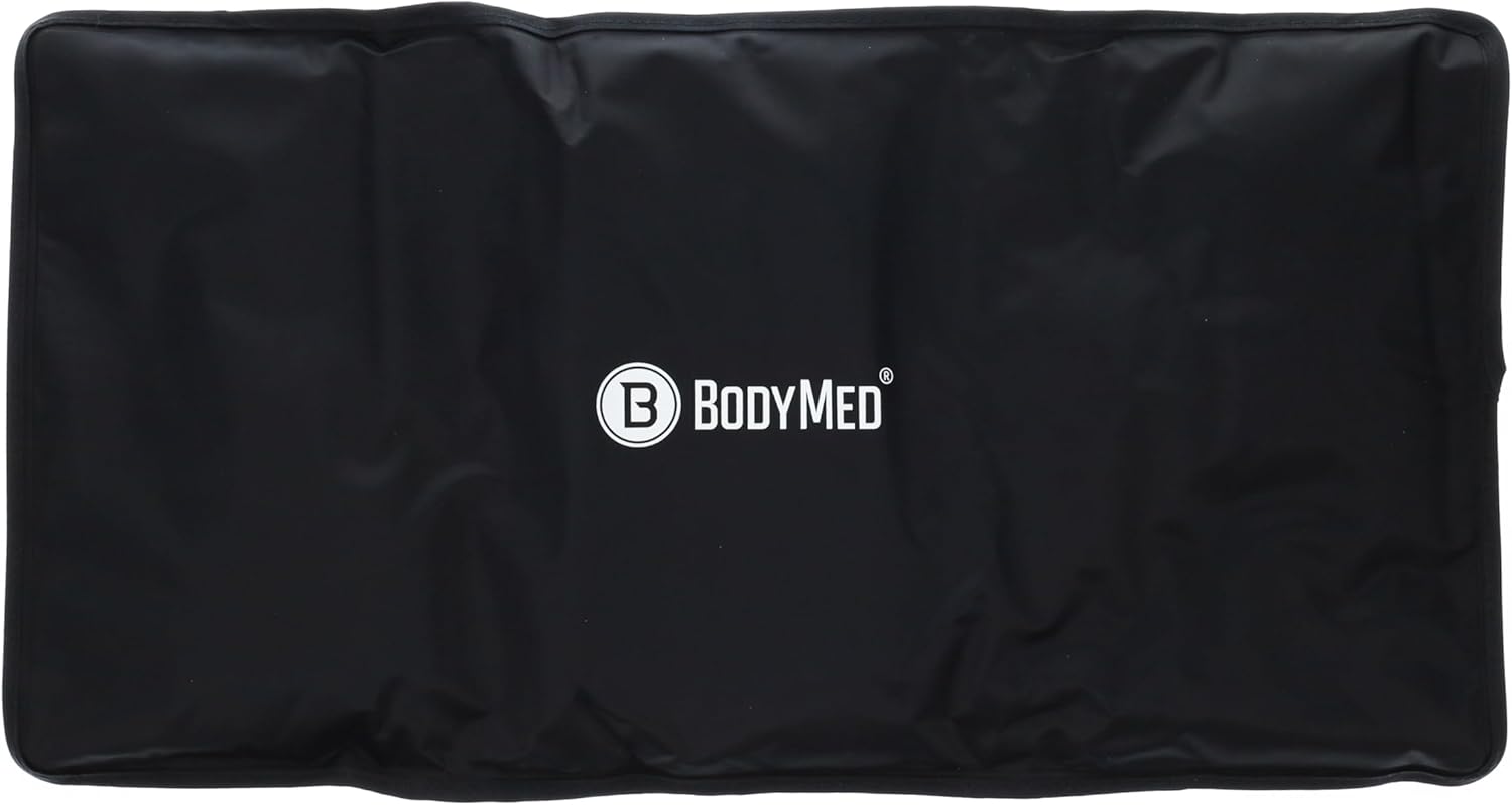 BodyMed Reusable Gel Ice Pack Cold Compress for Back, Shoulder, Neck, & Knee - Professional Grade Cold Therapy for Injuries, Aches, Swelling, Bruises, Sprains - 21 in. x 11 in. (Oversize)