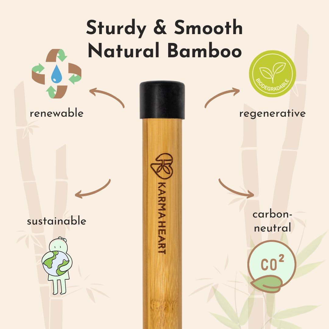 Natural Bamboo Yoga Stick (5ft): Stretch Bar with Super Sturdy Rubber Ends - Versatile Exercise Stick & Yoga Bar for Yoga, Stretching & Posture with Unlimited Access to Video Exercises - Image 6