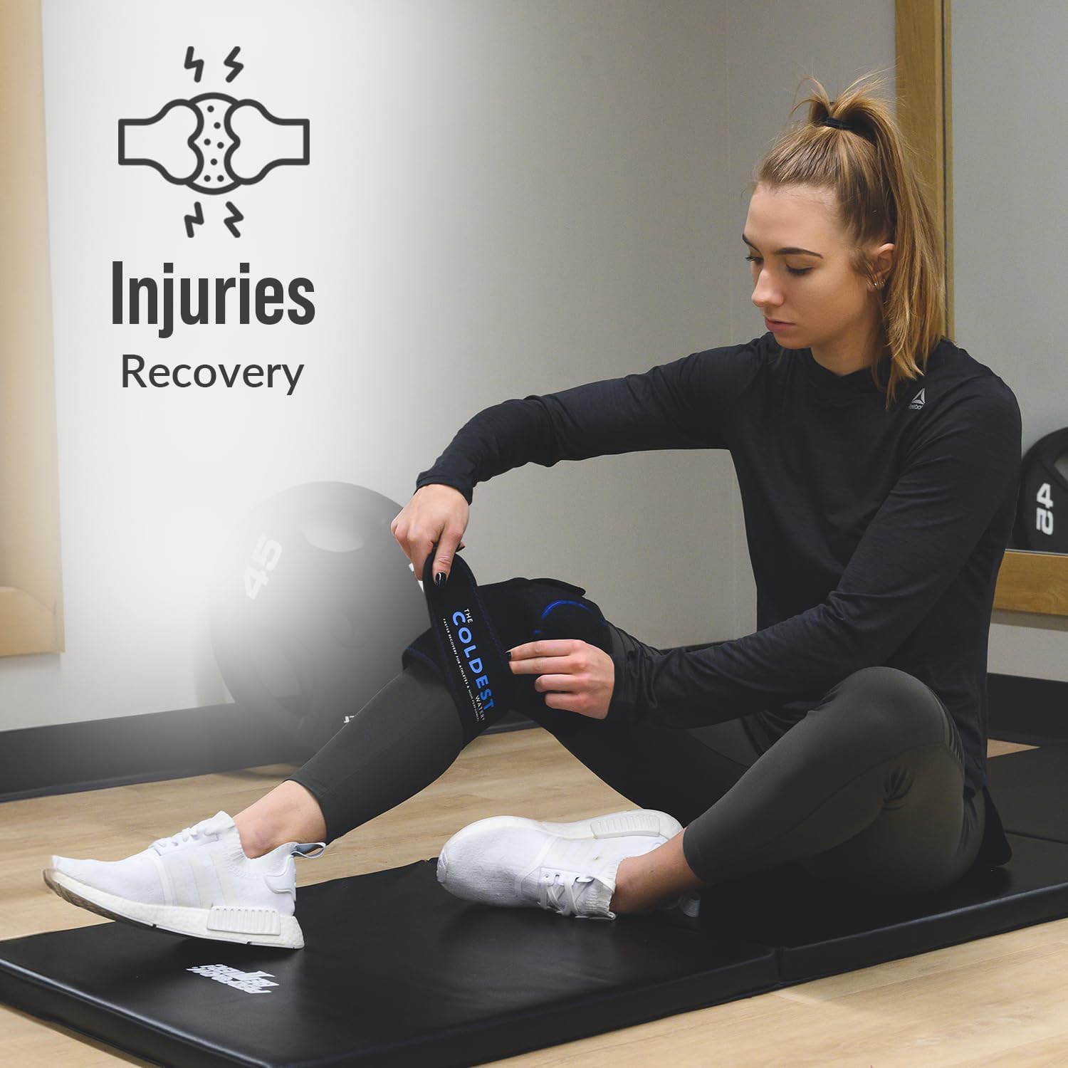 The Coldest Knee Ice Pack Wrap, Hot and Cold Therapy - Reusable Compression Best for Meniscus Tear, Injury Recovery, Bursitis Pain Recovery, Sprains, Swelling and Rheumatoid Arthritis - Image 5