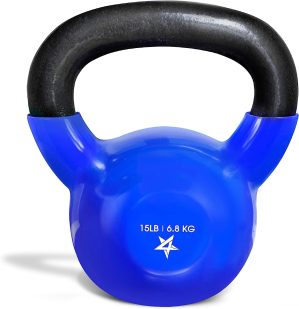 Yes4All Kettlebell, 5-100 LB Vinyl ...