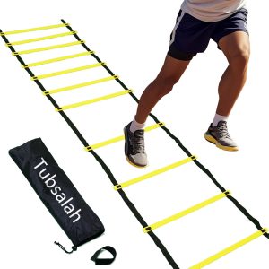 20ft Adjustable Agility Ladder with...