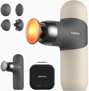 RENPHO Mini Thermal Massage Gun wit...