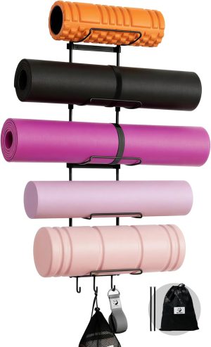 Slim Panda Yoga Mat Holder Wall Mou...