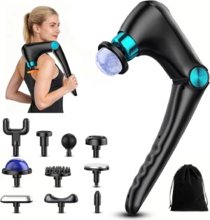 Folding Massage Gun with Heat &...