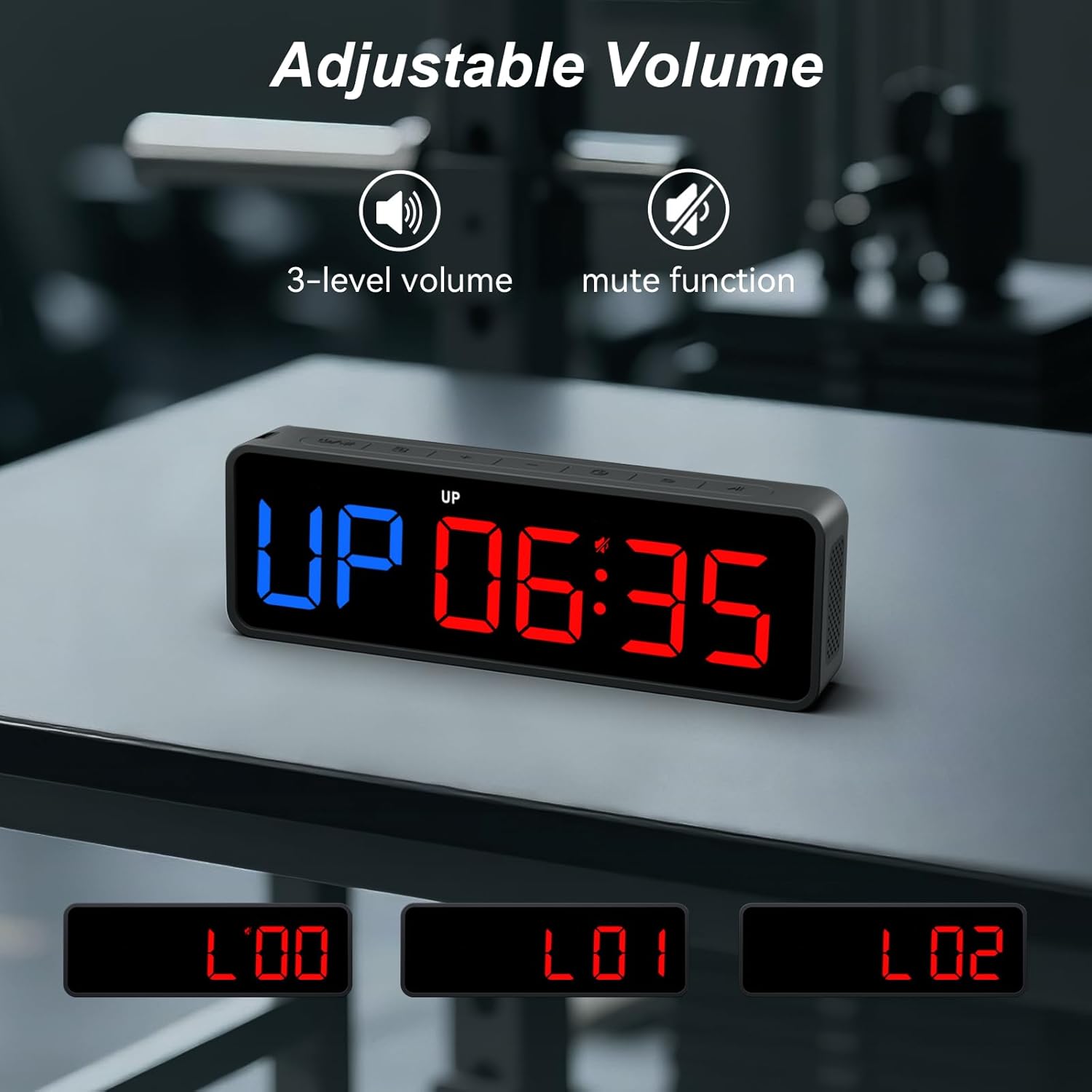 Portable Gym Timer Clock: Fitness Digital Clock with Strong Magnet - Remote Control for Fitness Enthusiasts - Powerful Battery for Home Gym Garage Boxing - Image 7