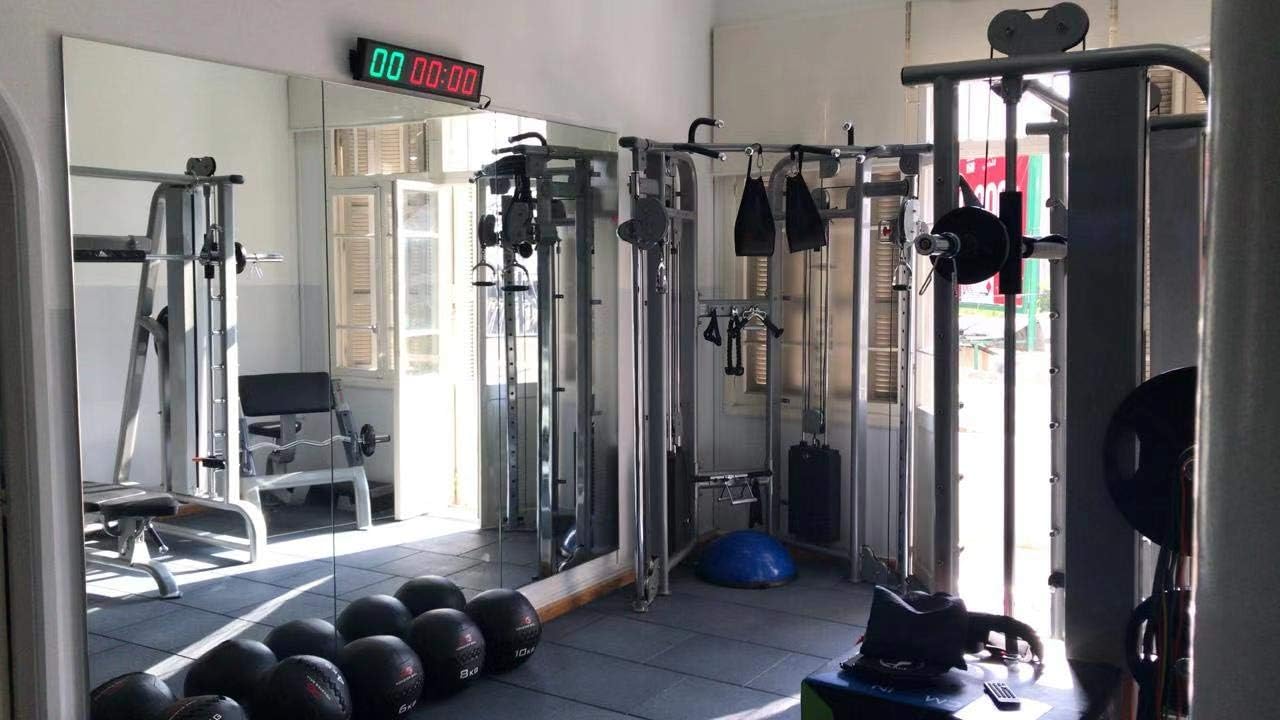 Large Interval Gym Clock for Workouts Size 20x4.7in. Operated by Remote Control - Image 6