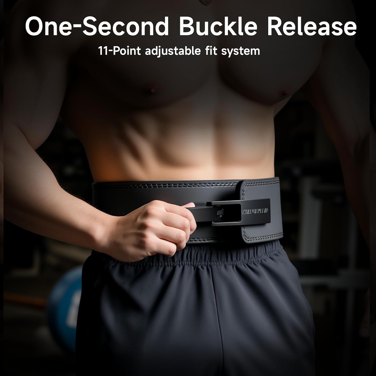 MANUEKLEAR 10mm Thick & 4inch Wide Weight Lifting Belt Lever, Lever Belt Weightlifting for Men and Women, Powerlifting Lever Gym Belt for Squat Deadlift Workout - Image 4