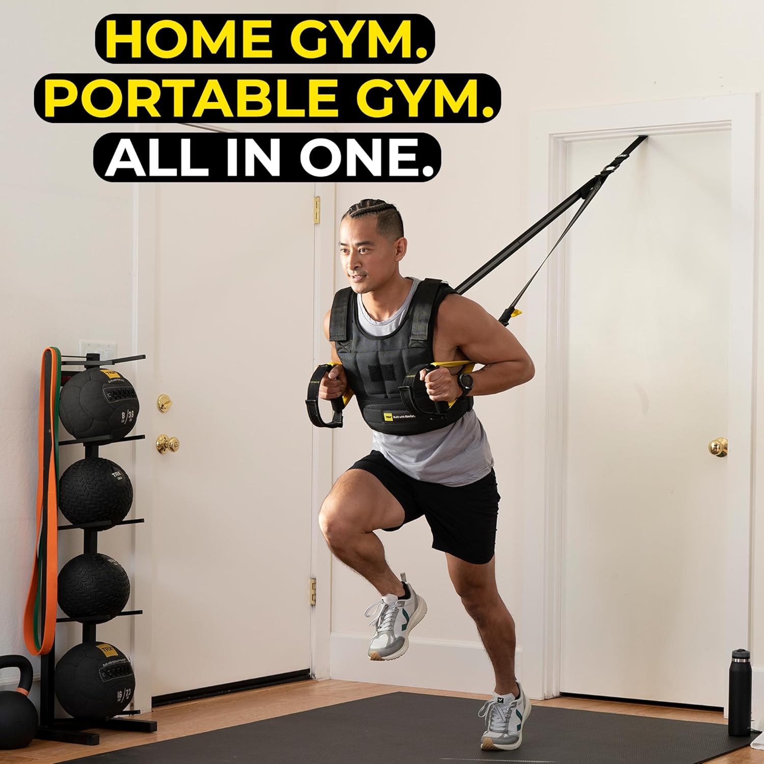TRX All-In-One Home Gym System – Complete Suspension Training Kit for Strength Training, HIIT & Full-Body Workouts at Home or Outdoors, Includes Indoor & Outdoor Anchors - Image 7