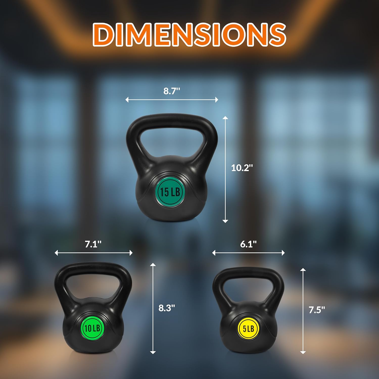 Fitvids Kettlebell Sets Piece Strength Training KettleBells Weight Set - Image 6