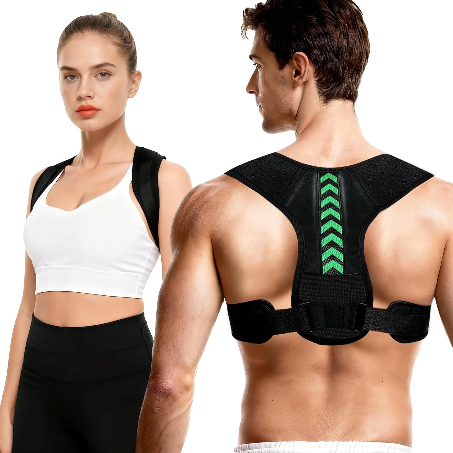 Posture Corrector for Women and Men, Adjustable Back Brace Posture Corrector for Upper & Mid Spine Support, Breathable Back Brace for Improving Neck, Shoulder and Back Posture Pain Relief - Image 9