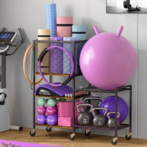 5 Tier Dumbbell Rack, Yoga Mat Stor...