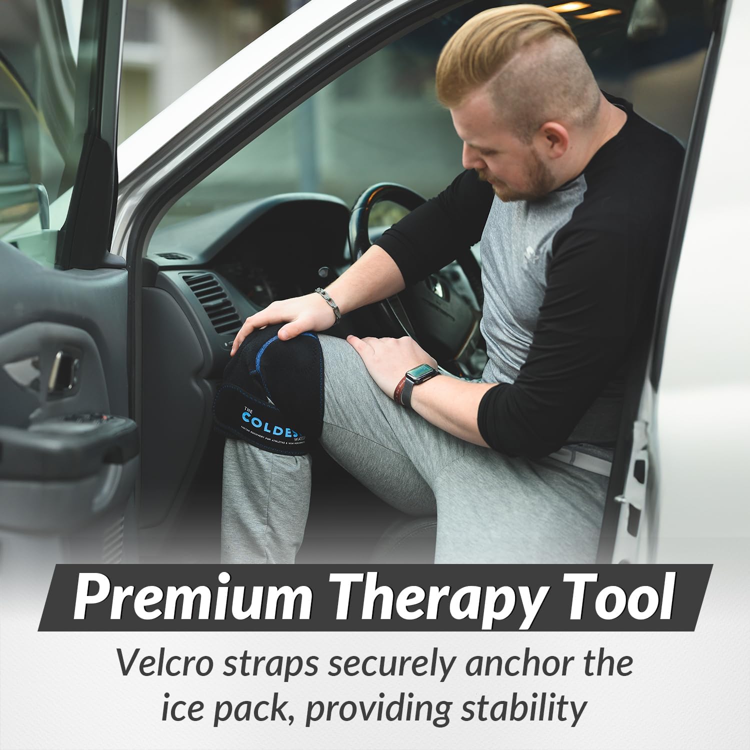 The Coldest Knee Ice Pack Wrap, Hot and Cold Therapy - Reusable Compression Best for Meniscus Tear, Injury Recovery, Bursitis Pain Recovery, Sprains, Swelling and Rheumatoid Arthritis - Image 7