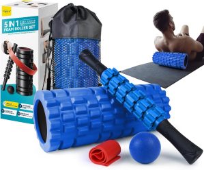5 in 1 Foam Roller Set for Deep Tis...