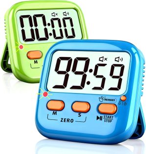 2 Pack Digital Timer for Kids, Magn...