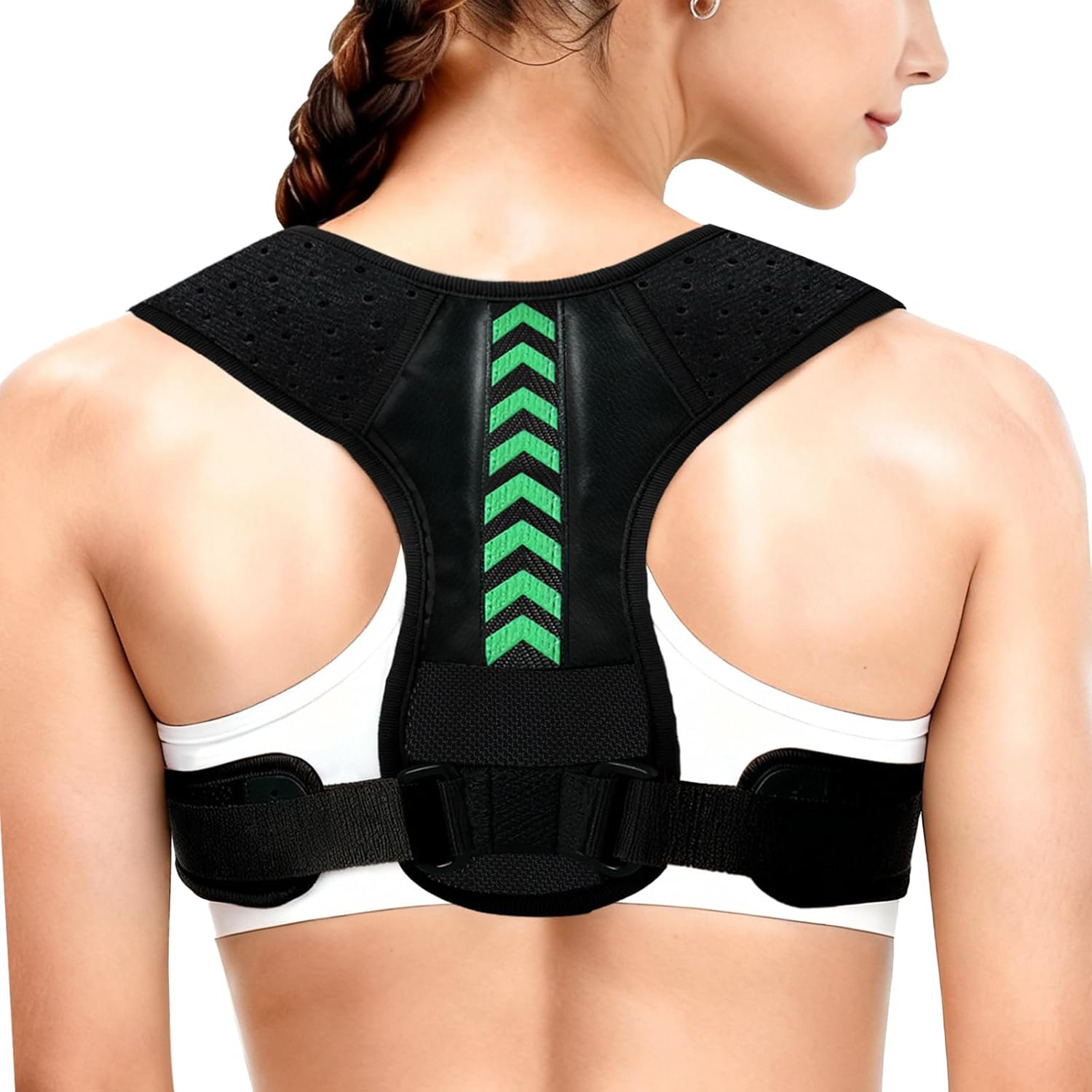Posture Corrector for Women and Men, Adjustable Back Brace Posture Corrector for Upper & Mid Spine Support, Breathable Back Brace for Improving Neck, Shoulder and Back Posture Pain Relief - Image 8