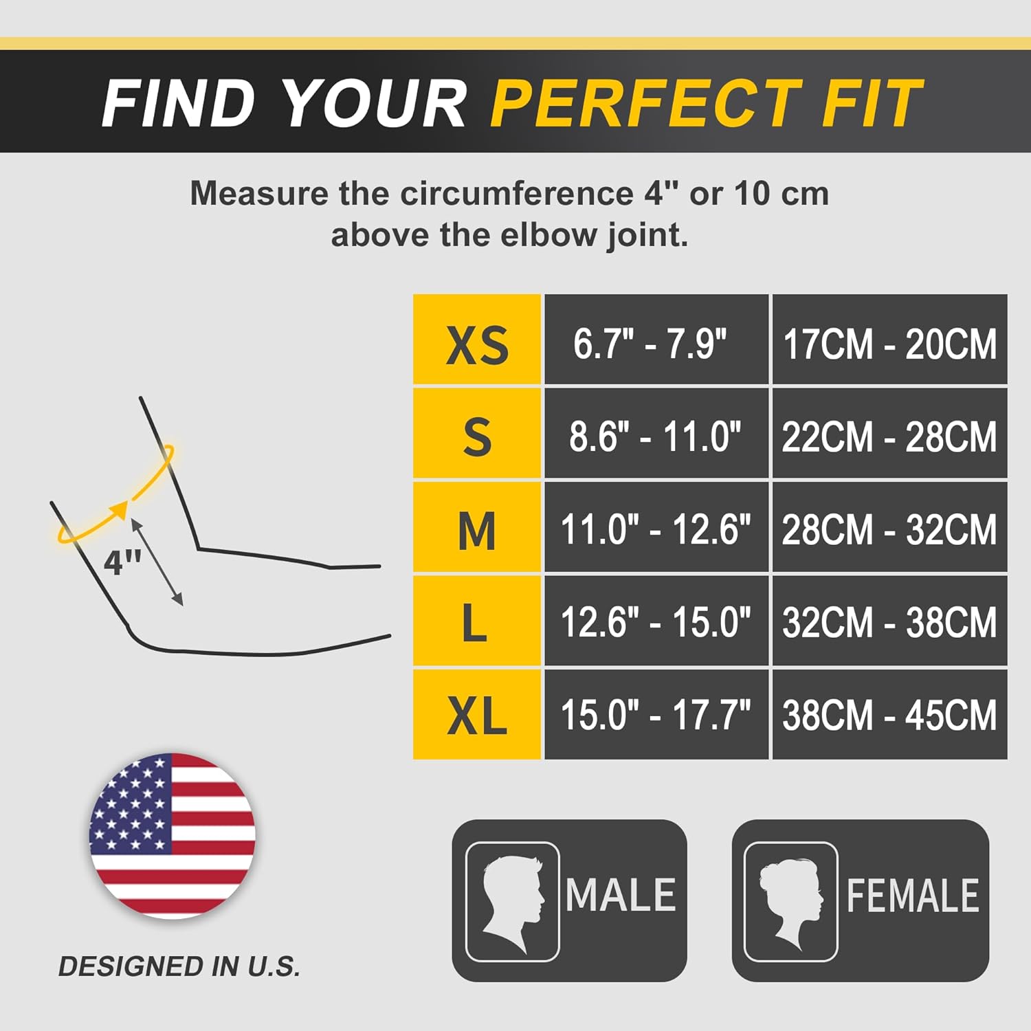 CAMBIVO 2 Pack Elbow Brace for Tendonitis, Tennis Elbow Compression Support Sleeve for Golfers Elbow Pain Relief, Arthritis, Bursitis, Workout, Weightlifting - Image 3