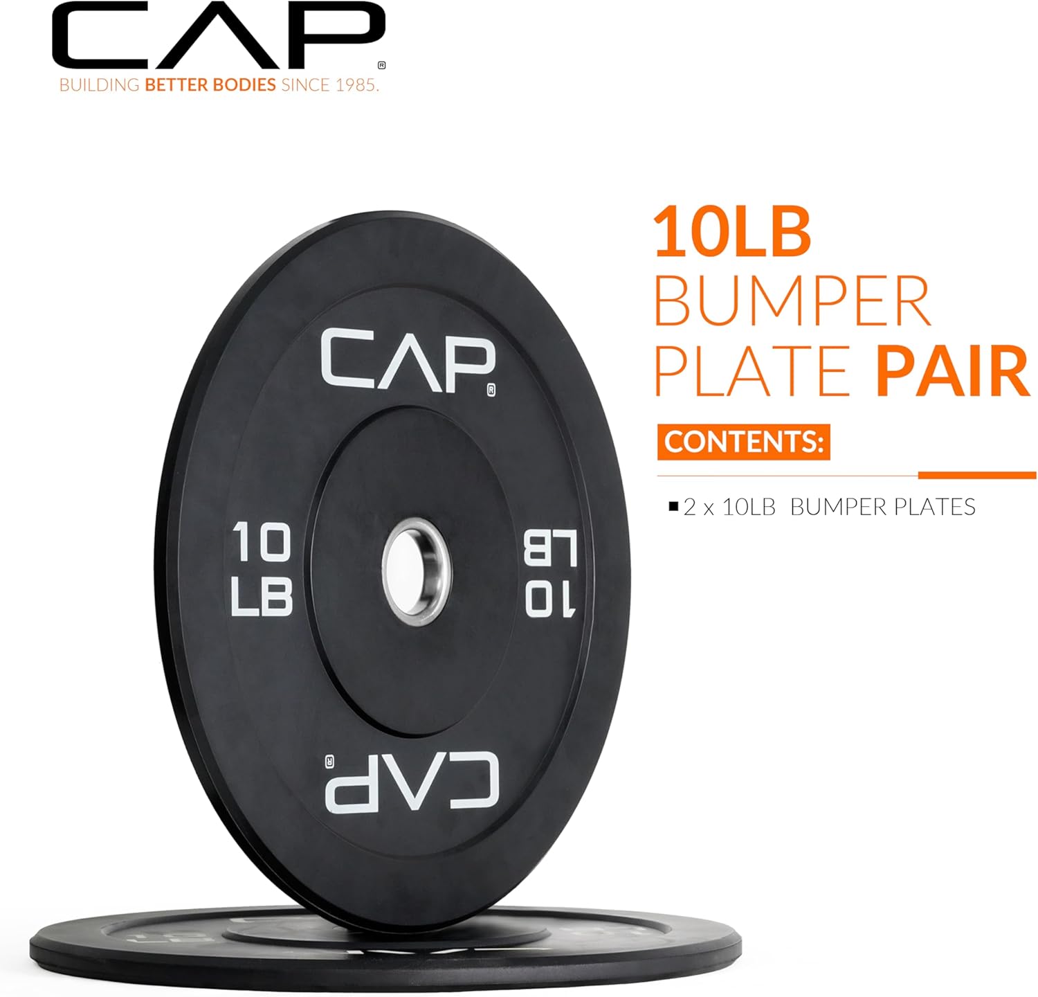 CAP Barbell Rubber Olympic Bumper Plate | Multiple Options/Colors - Image 2