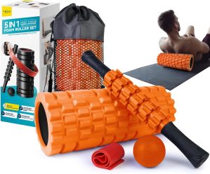 5 in 1 Foam Roller Set for Deep Tis...
