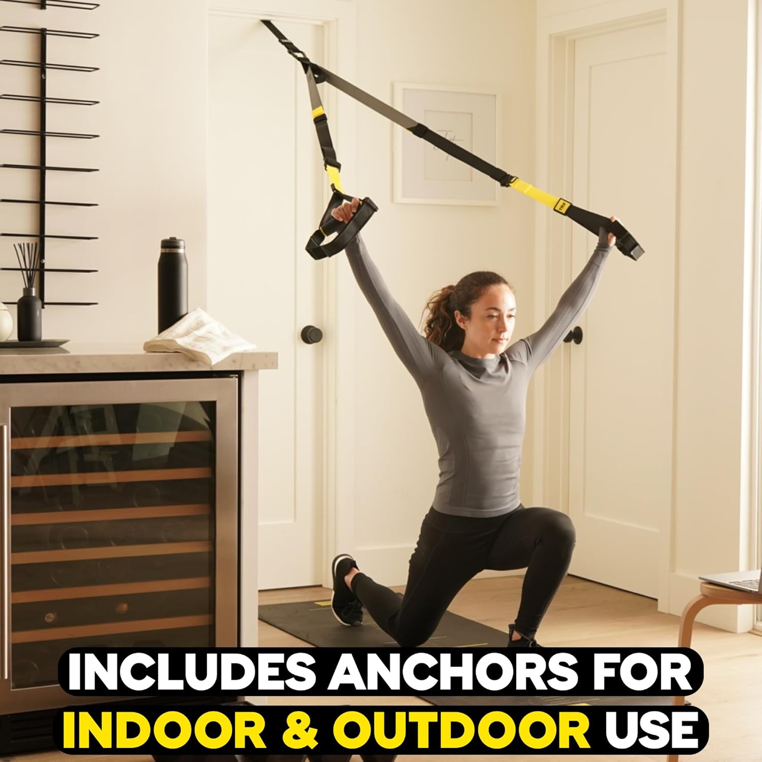 TRX All-In-One Home Gym System – Complete Suspension Training Kit for Strength Training, HIIT & Full-Body Workouts at Home or Outdoors, Includes Indoor & Outdoor Anchors - Image 9