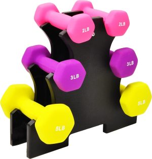 Fitvids Set of 6 Neoprene Dumbbell ...
