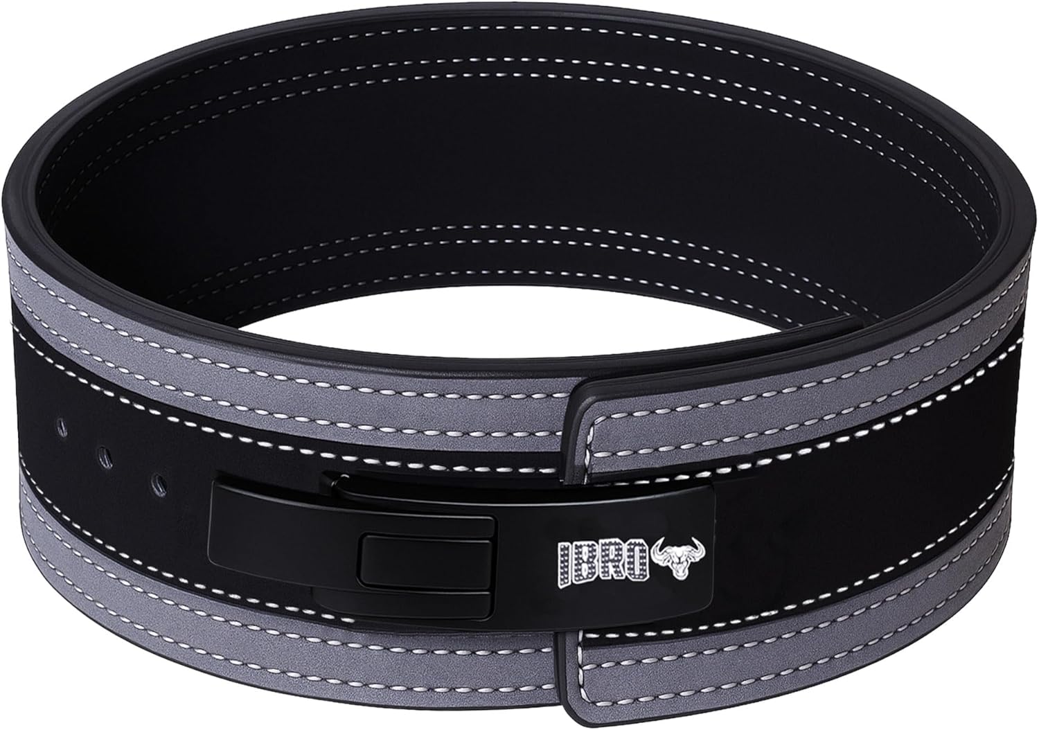 IBRO Powerlifting Lever Gym Belt – Power 8MM, 10MM or 13MM Extreme Heavy Duty Genuine Leather Belts - Squats Deadlifts Bodybuilding Weight Lifting IPF Power Lifting Strongman for Men