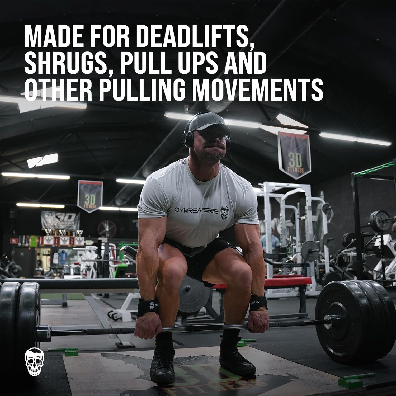 Gymreapers Weight Lifting Hooks (Pair), Heavy Duty Power Wrist Straps Hand Grip Support For Deadlifts, Pull Ups, Shrugs - Gym Gloves For Men and Women - Image 5