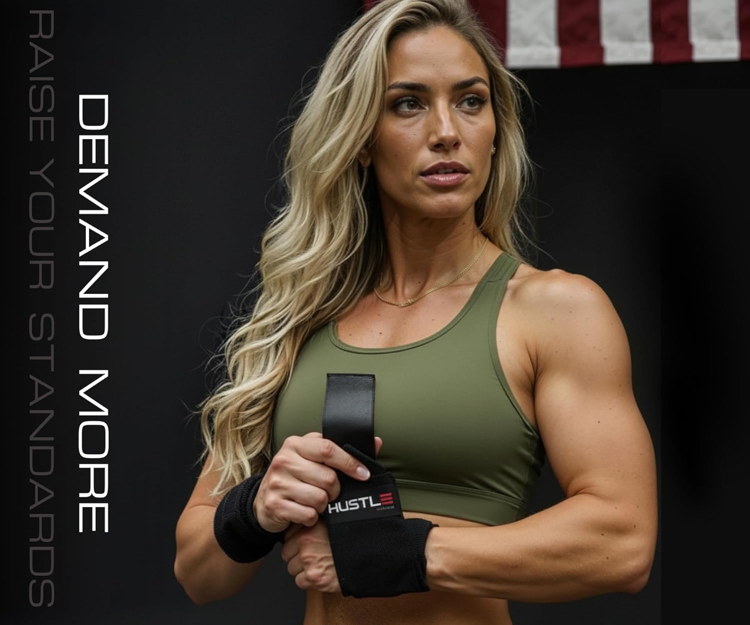 Hustle Athletics Wrist Wraps for Weightlifting - 18" & 12" Premium Wrist Support Weight Lifting Wraps to Lift Heavier & Train Harder - Heavy Duty Powerlifting & Bench Press Gym Straps for Men & Women - Image 5