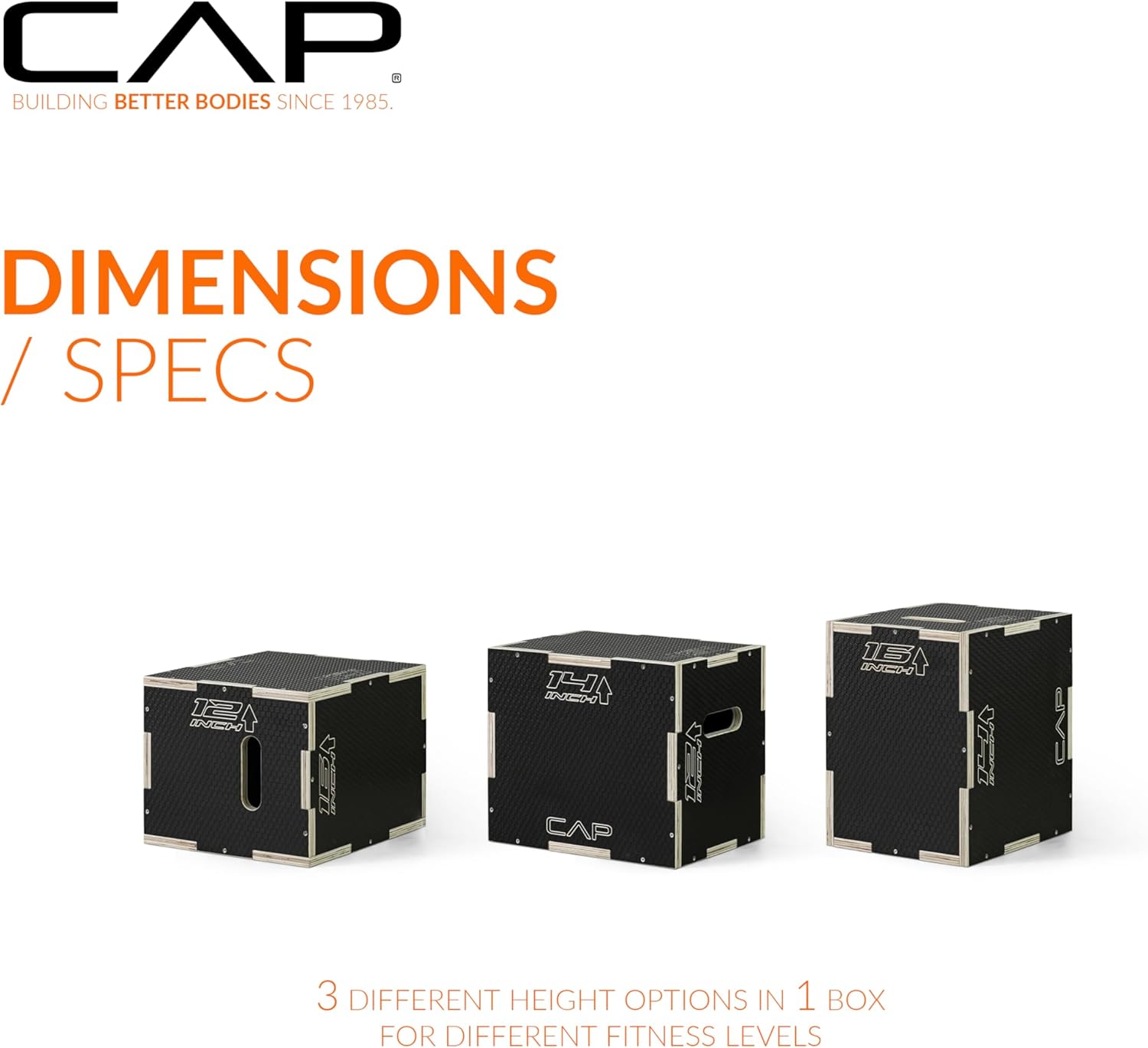 CAP Barbell 3-in-1 Plyometric Box | Multiple Styles and Sizes - Image 4