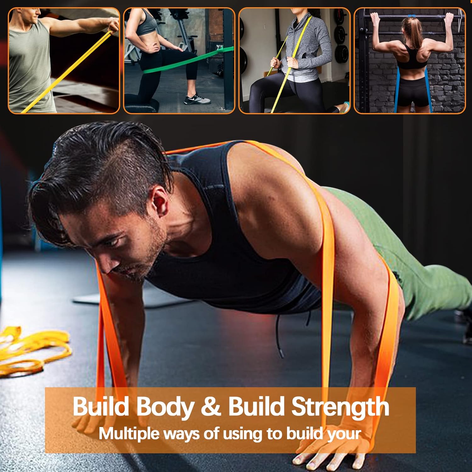 Resistance Bands Set, Pull Up Assist Bands - Stretch Resistance Band - Mobility Band Powerlifting Exercise Bands for Resistance Training, Physical Therapy, Home Workouts - Image 7