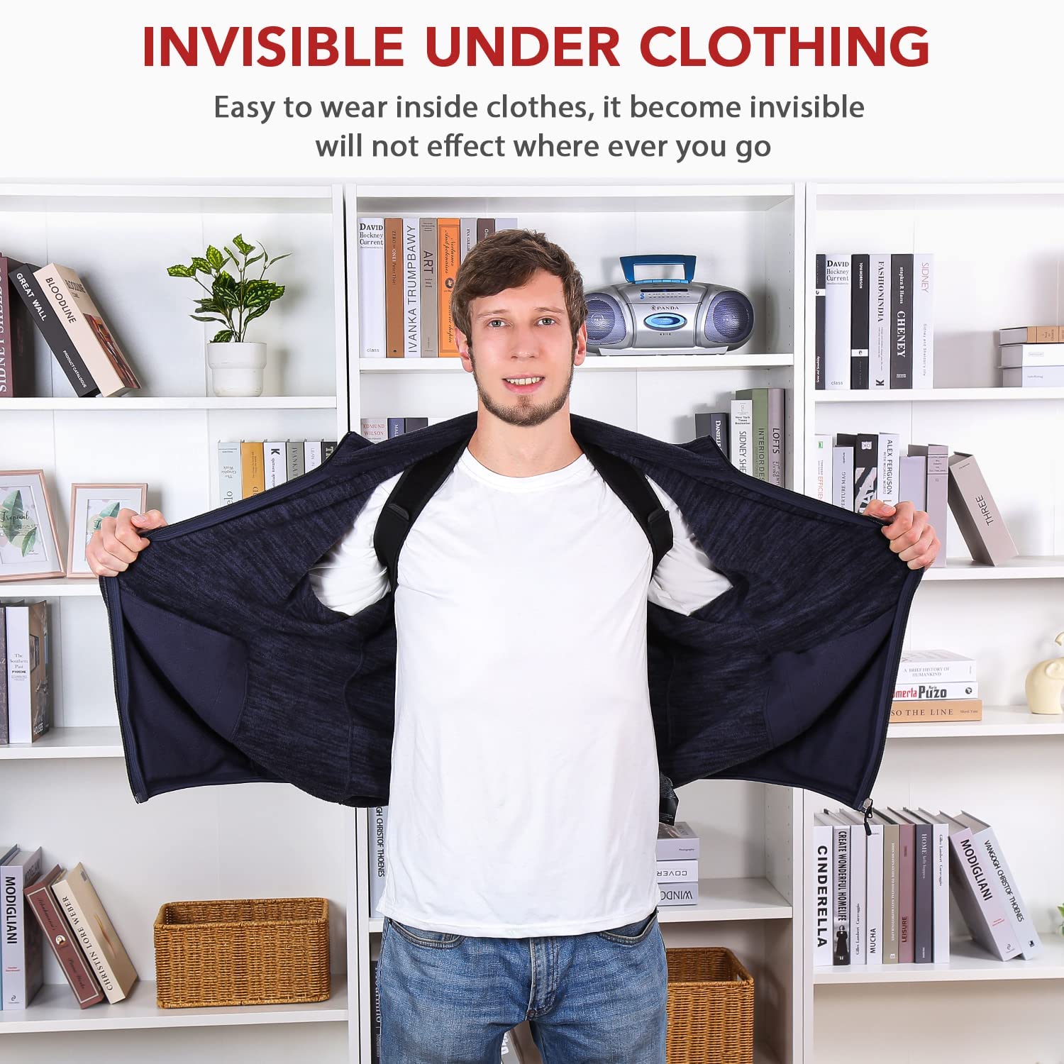 Schiara Posture Corrector for Men and Women, Comfortable Upper and Back Brace, Adjustable Back Straightener Support for Back, Shoulder and Neck - Image 6