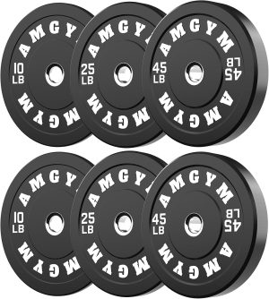 2 Inch Bumper Plates，10-500lbs，...