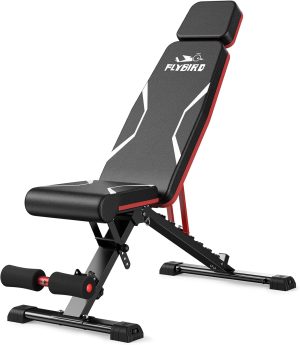 FLYBIRD Adjustable Weight Bench Fit...