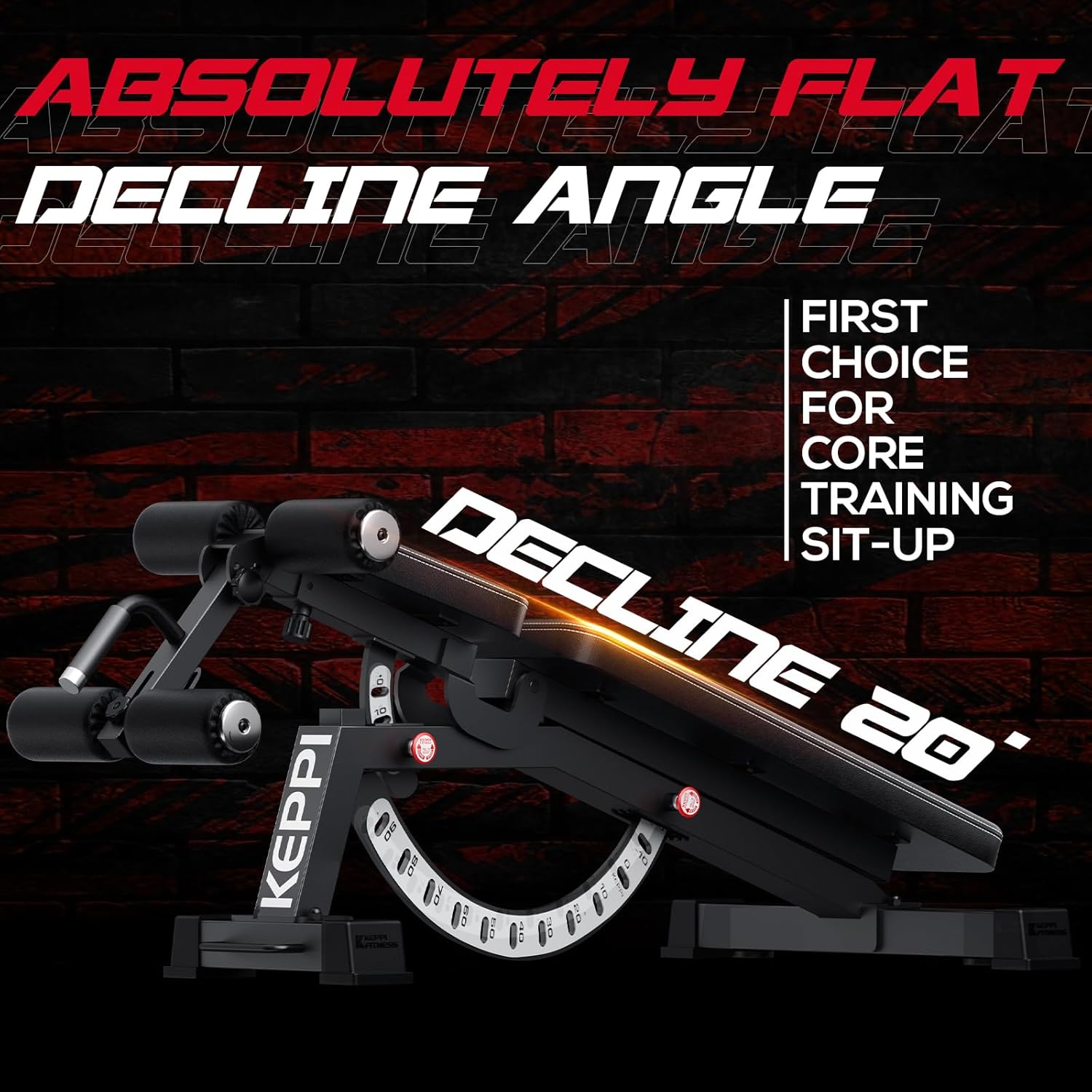 Keppi 1200LB Weight Bench, Heavy Duty Bench1000 PRO Adjustable Workout Bench Press Set for Home Gym Strength Training, Removable Foot Catch for Incline Flat Decline Sit Up Bench for Full Body Fitness - Image 3