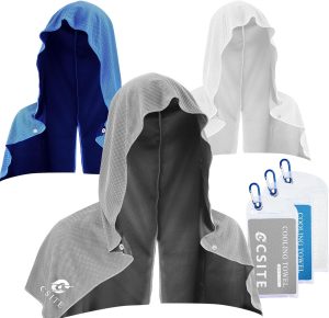 3 Pack Cooling Hoodie Towels for Ne...