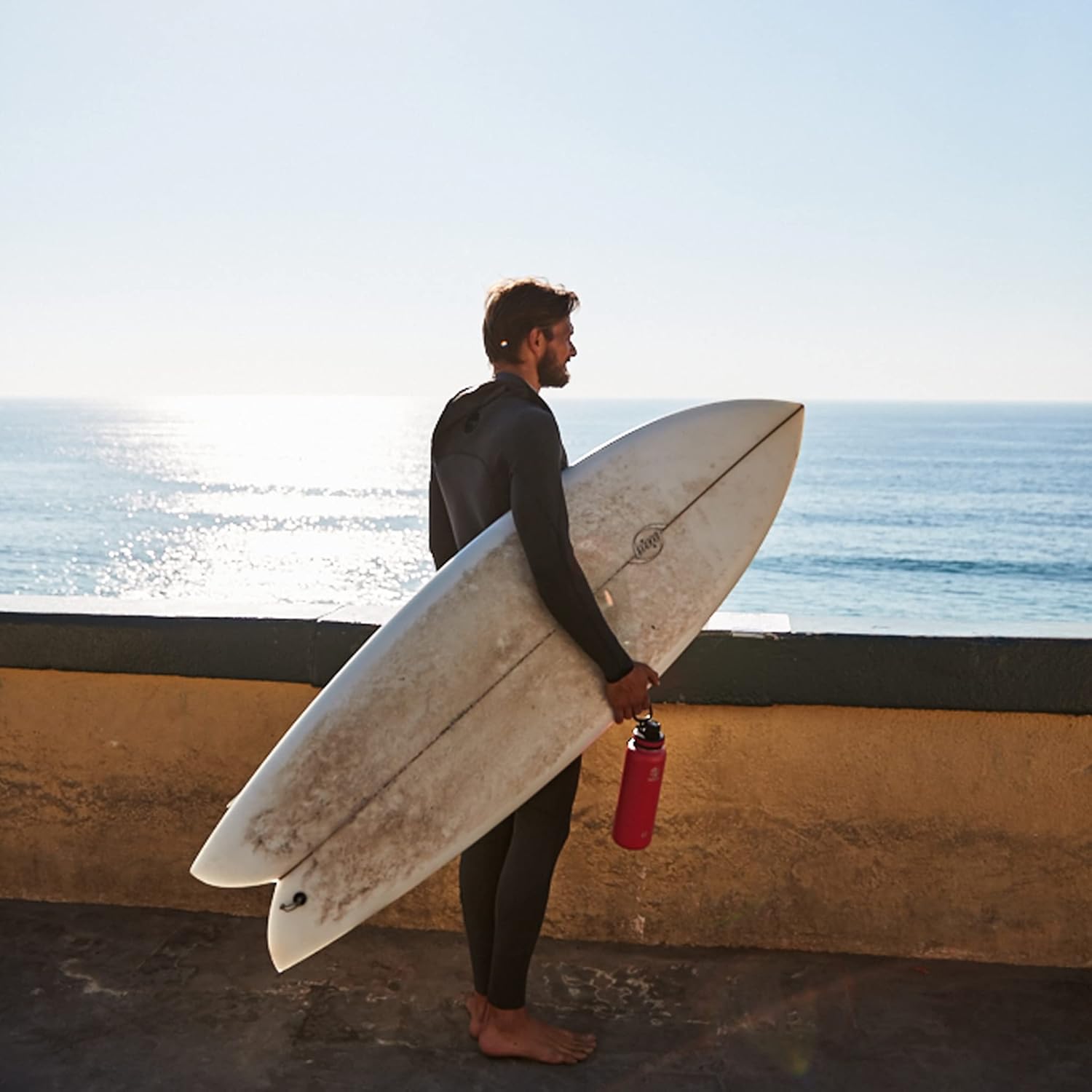 Takeya Originals 18 oz Vacuum Insulated Stainless Steel Water Bottle with Spout Lid, Black - Image 5