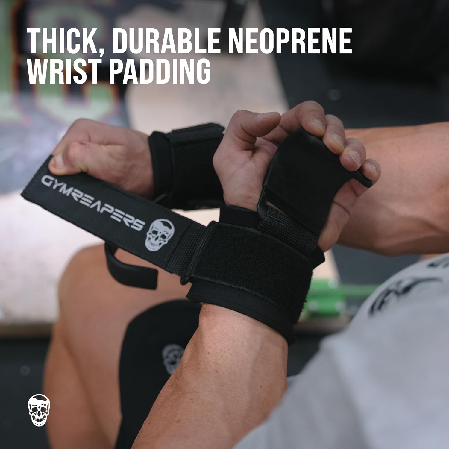 Gymreapers Weight Lifting Hooks (Pair), Heavy Duty Power Wrist Straps Hand Grip Support For Deadlifts, Pull Ups, Shrugs - Gym Gloves For Men and Women - Image 3