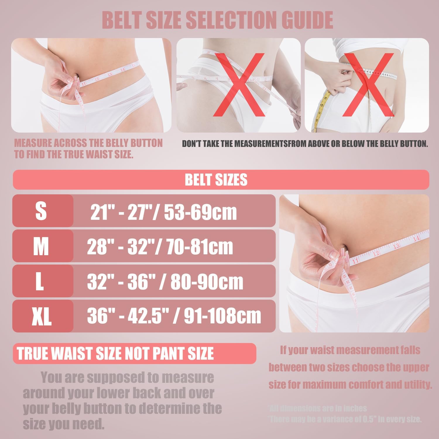 Jaffick Weight Lifting Belt For Ladies Leather Gym Belts Lower Waist Back Support For Women Men Fitness Squat Deadlift Heavy Duty Cross Training Gym Powerlifting Workout - Image 2