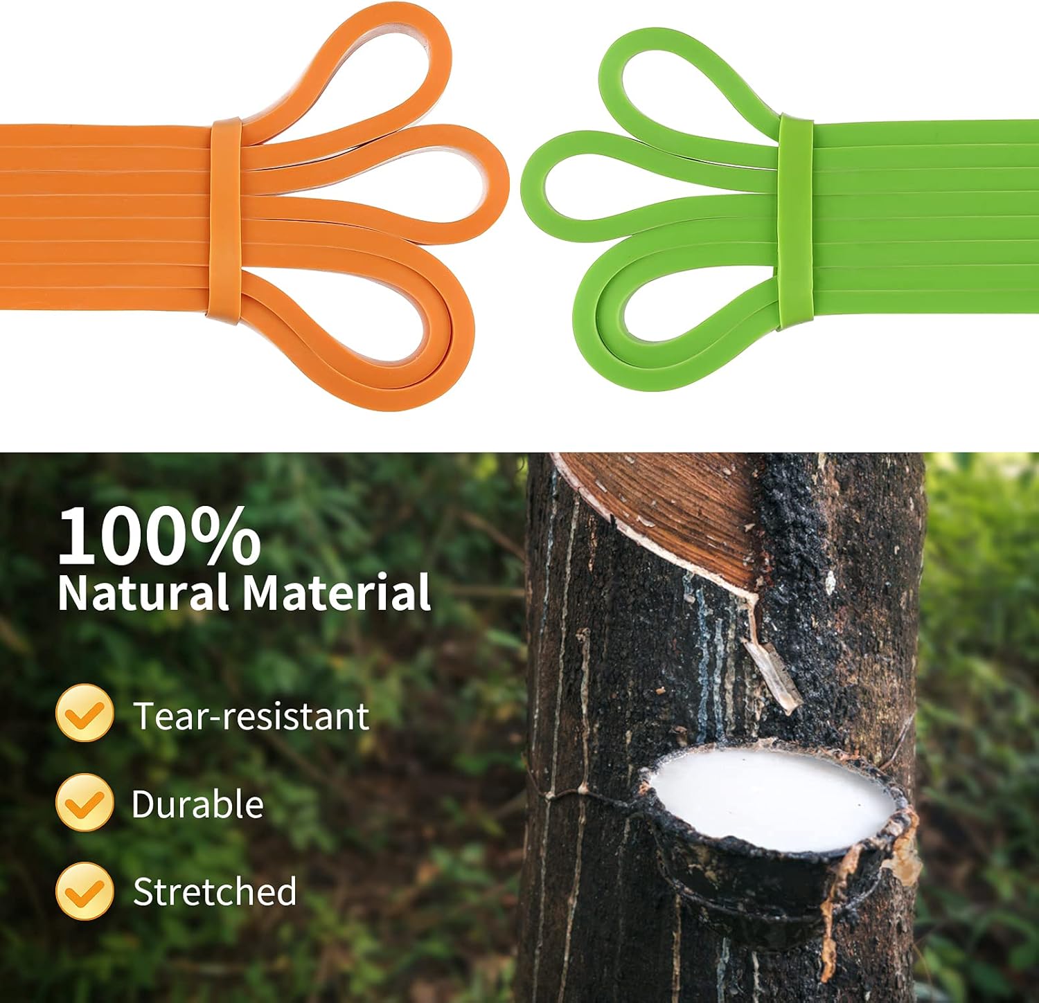 Resistance Bands Set, Pull Up Assist Bands - Stretch Resistance Band - Mobility Band Powerlifting Exercise Bands for Resistance Training, Physical Therapy, Home Workouts - Image 4