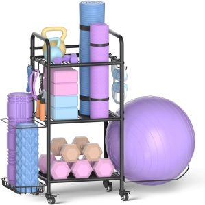 Home Gym Storage Rack Exercise Equi...