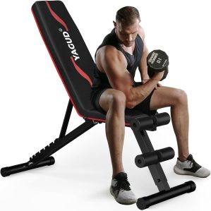 Weight Bench Press, Adjustable Work...