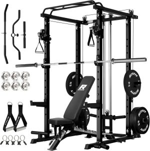 RitFit Multi-Function Squat Rack Po...