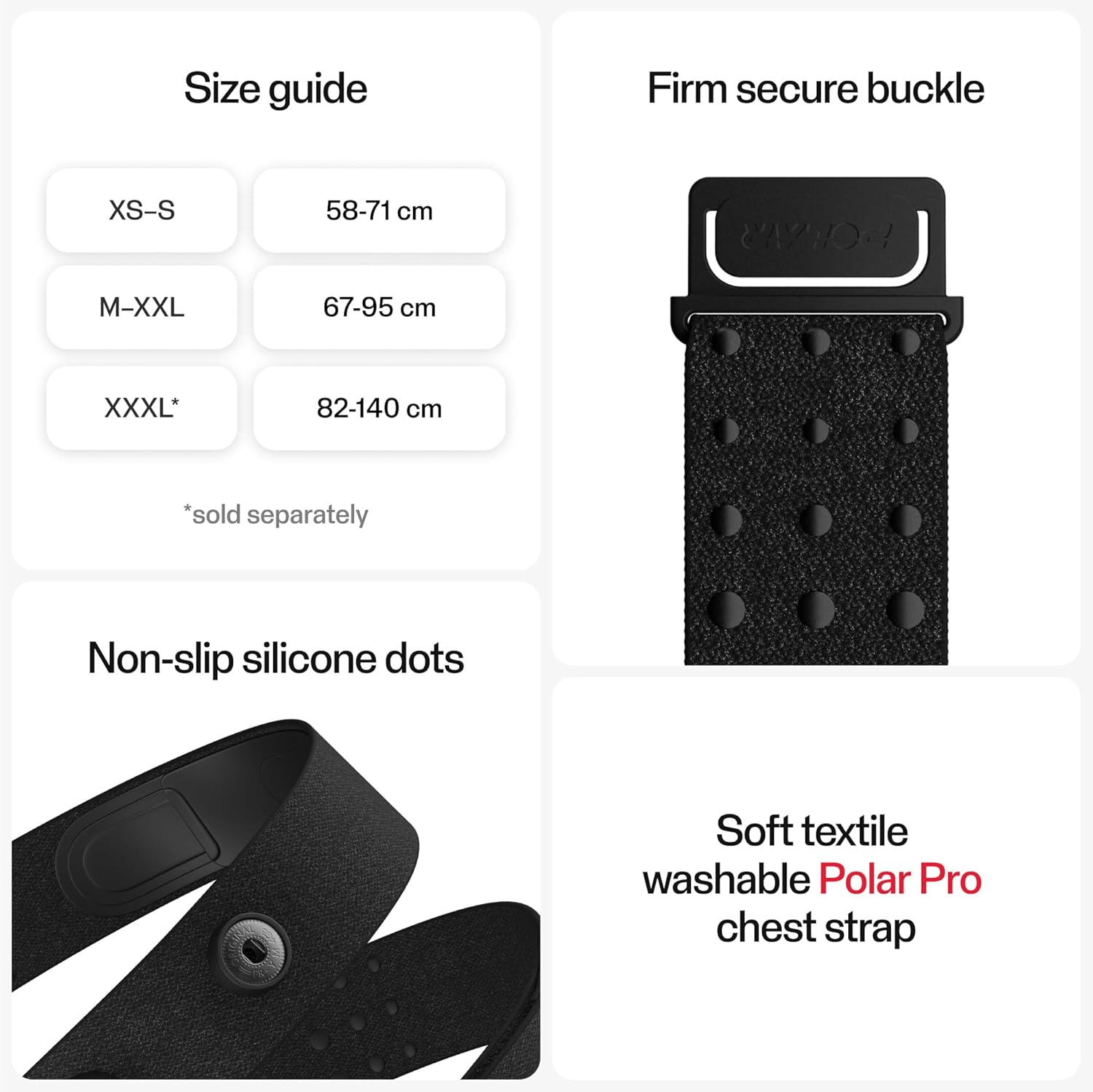 Polar H10 Heart Rate Monitor Chest Strap - ANT + Bluetooth, Waterproof HR Sensor for Men and Women - Image 5