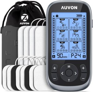 AUVON 3-in-1 TENS Unit Muscle Stimu...