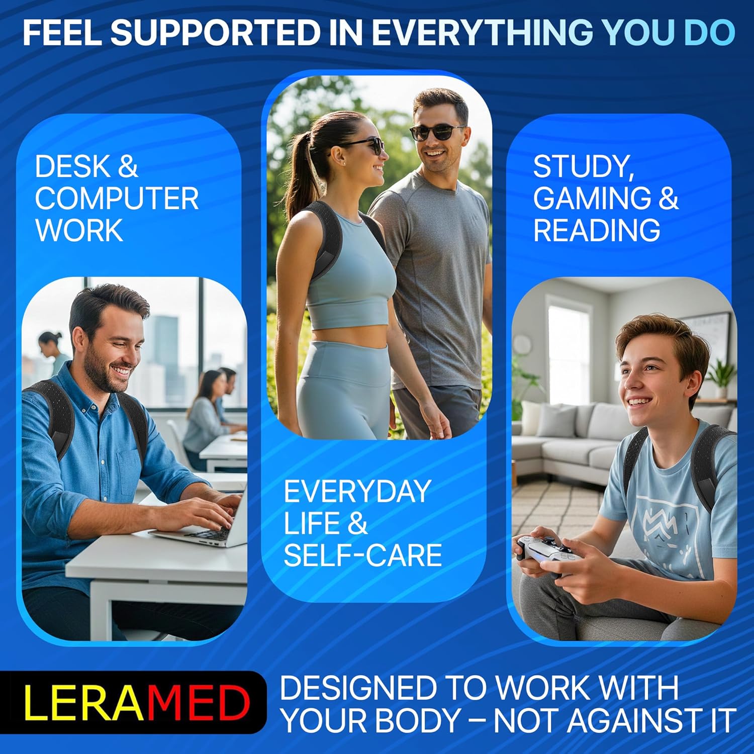 NEW 2026 Posture Corrector for Men & Women – Adjustable Figure-8 Back Brace for Rounded Shoulders & Upper Back Support – Breathable & Invisible Under Shirts – Desk Job & Computer Work – All-Day Brace - Image 7