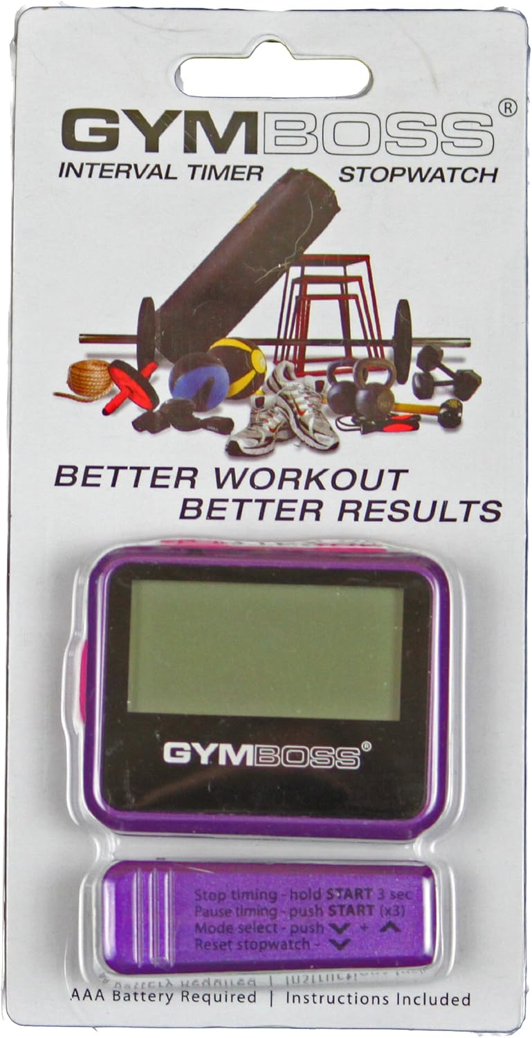 Gymboss Interval Timer and Stopwatch - Violet/Pink Metallic Gloss - Image 5